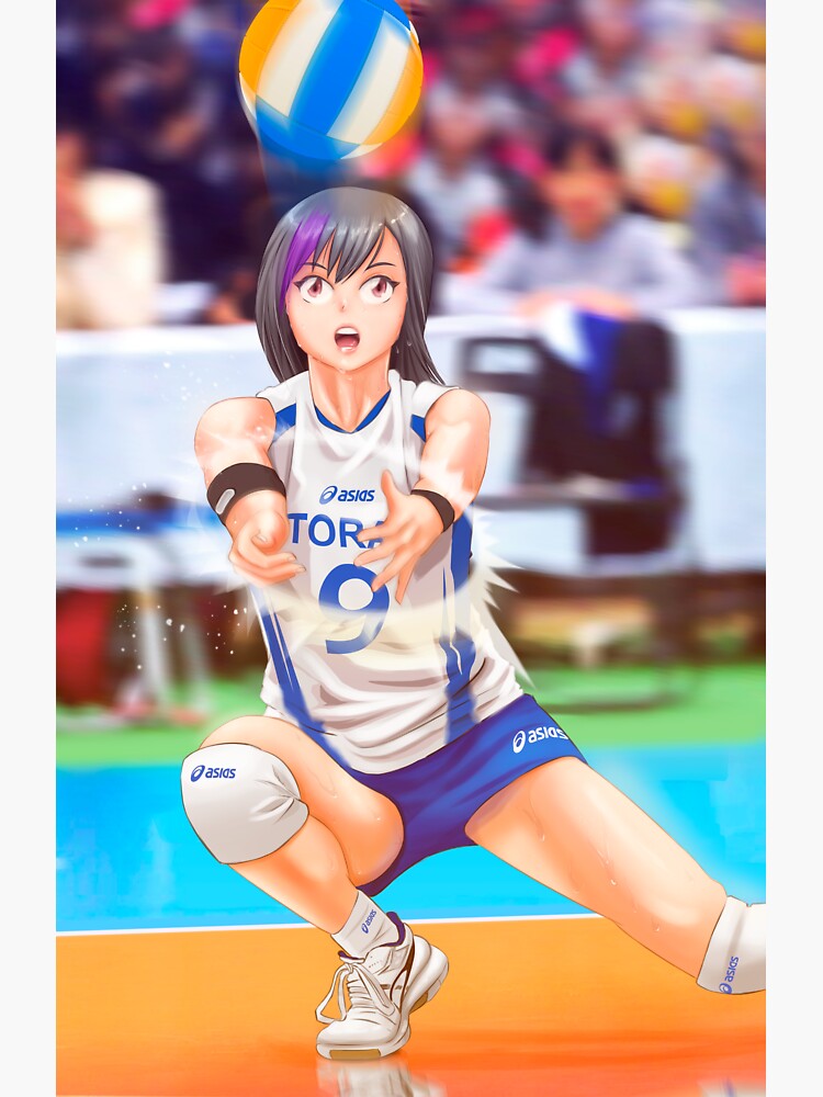 This picture come from internet  Volleyball anime, Volleyball girls,  Kawaii anime girl