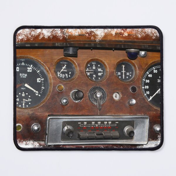 Item preview, Vintage car dashboard and old analogue car radio  designed and sold by Vision4art by Conway.