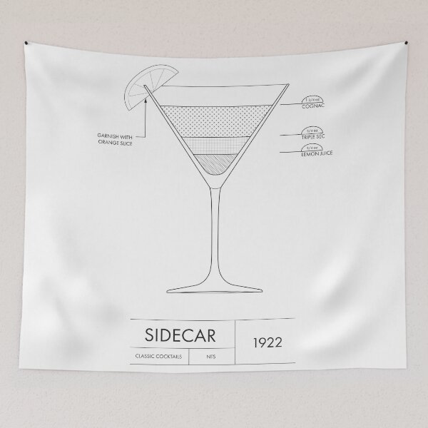 Item preview, Sidecar | Classic Cocktails designed and sold by _YZ studio.
