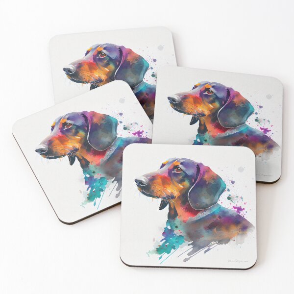 Item preview, Teckel Watercolor Portrait designed and sold by Mitch-Angelo.