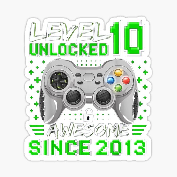 Level 10 Unlocked Stickers for Sale