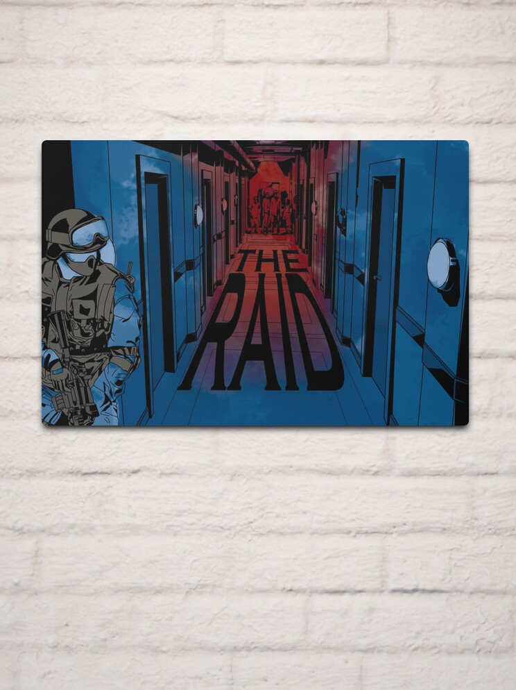 Thumbnail 2 of 4, Metal Print, THE RAID movie designed and sold by TannerLail.