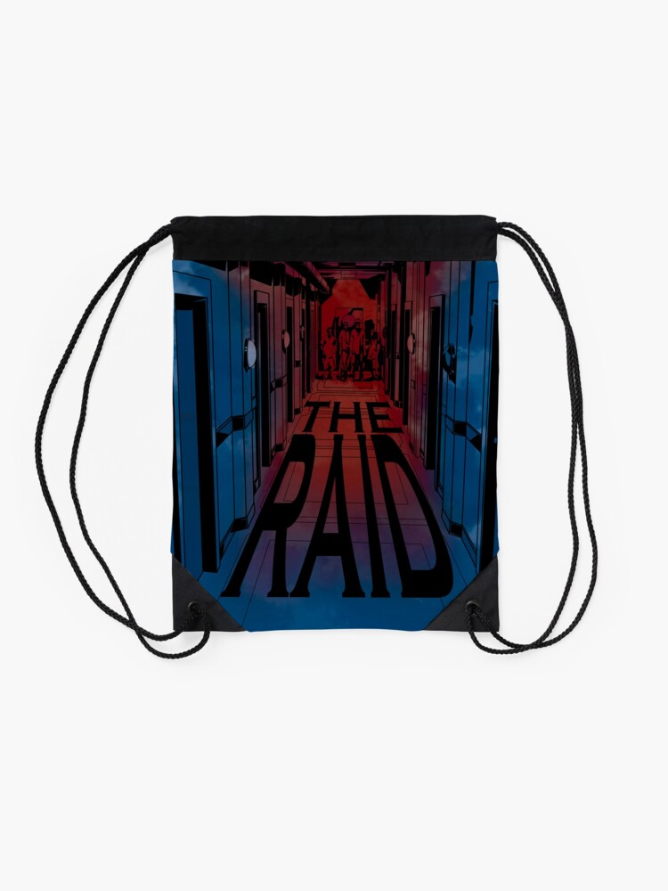 Thumbnail 2 of 3, Drawstring Bag, THE RAID movie designed and sold by TannerLail.