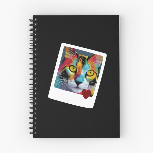Item preview, Pink Blue Black Calico Cat Pop Art Funny Happy Witty Joke Sarcastic Spiritual Animal Birthday Gift designed and sold by EpsilonEridani.