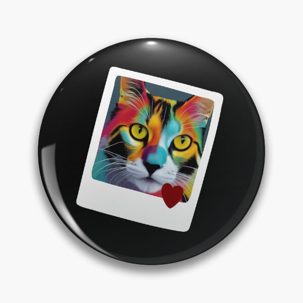 Item preview, Pink Blue Black Calico Cat Pop Art Funny Happy Witty Joke Sarcastic Spiritual Animal Birthday Gift designed and sold by EpsilonEridani.