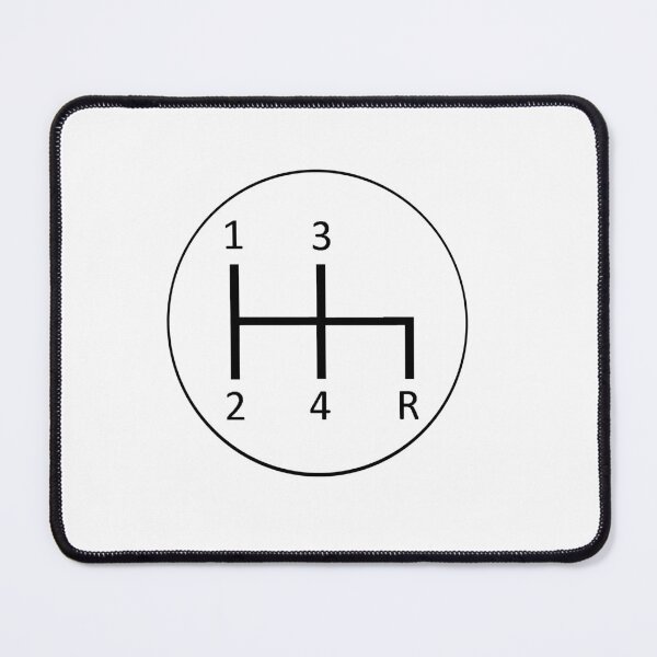 Item preview, Vintage 4 Speed H Pattern Shift Pattern (White) designed and sold by ashlee <3.