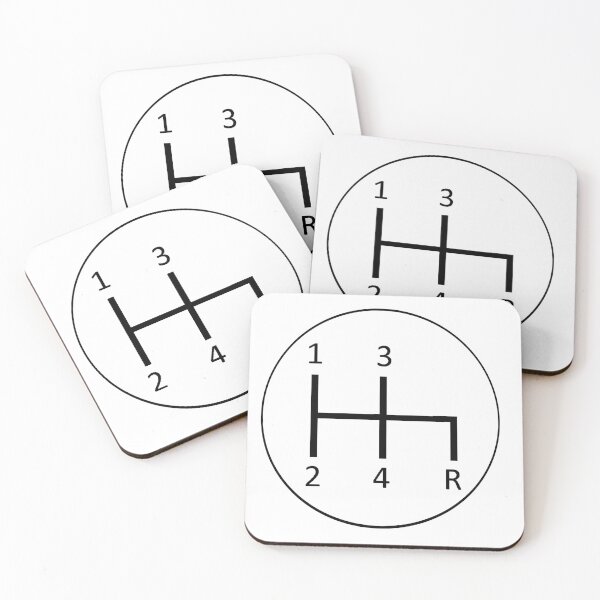 Item preview, Vintage 4 Speed H Pattern Shift Pattern (White) designed and sold by ashlee <3.