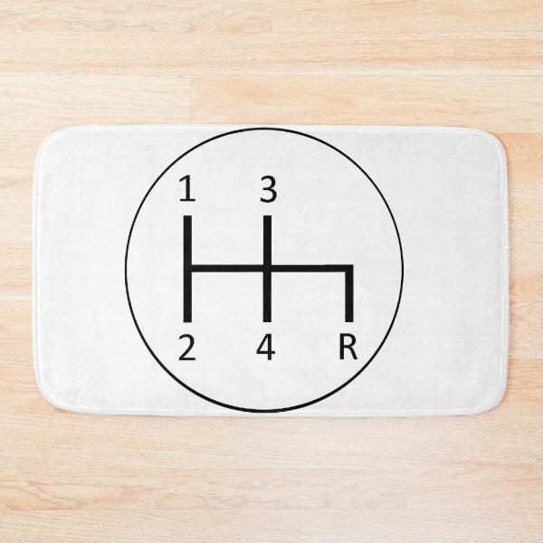 Item preview, Vintage 4 Speed H Pattern Shift Pattern (White) designed and sold by ashlee <3.
