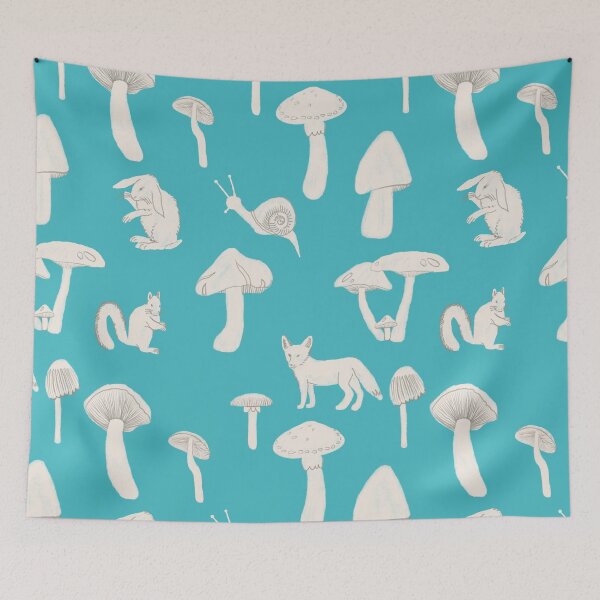 Item preview, Florest Floor On Turquoise designed and sold by IndigoAndSparks.
