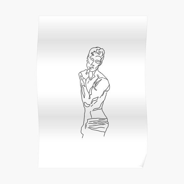 Jacob Line Art Naked Man Line Art Printable Wall Art Art Print