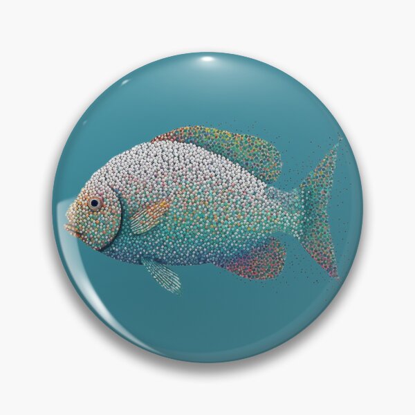 Item preview, Fish Pointillist Design Art (Ocean Animal Creation) designed and sold by blaizedesigns.