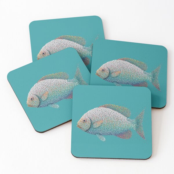 Item preview, Fish Pointillist Design Art (Ocean Animal Creation) designed and sold by blaizedesigns.