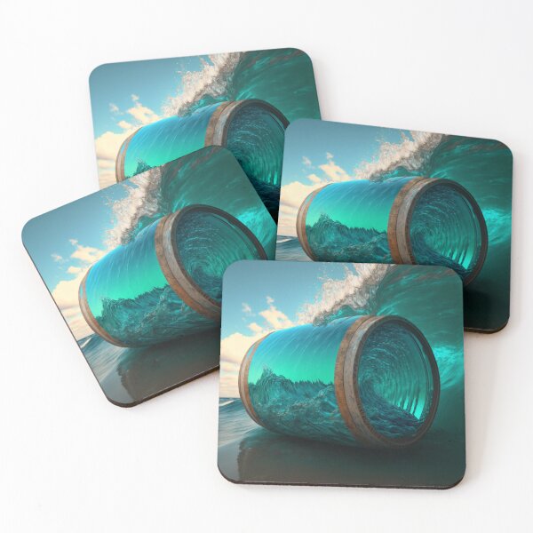 Item preview, Barrel Wave ocean water aqua beach surf designed and sold by xxEJxx.
