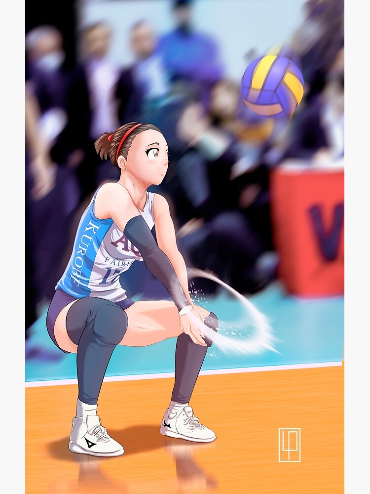 Premium Photo | Volleyball player girl japanese kawaii style anime style  digital art waifu