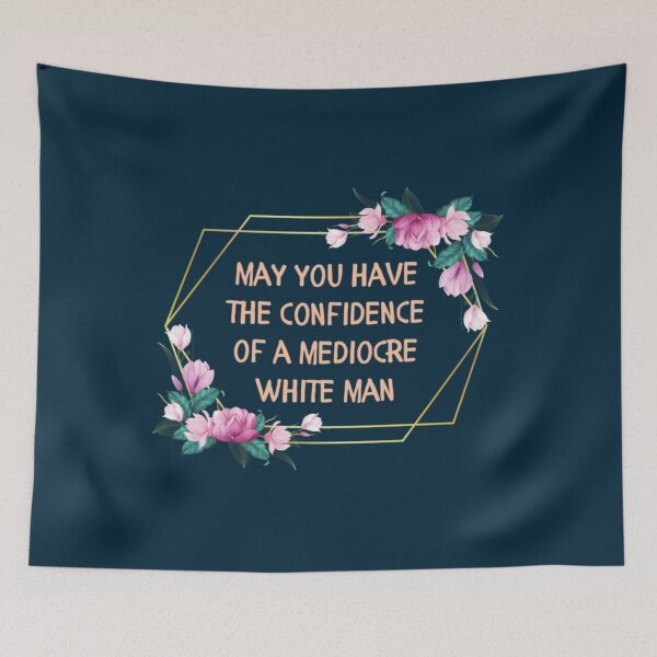Item preview, May You Have The Confidence Of A Mediocre White Man Racerback   designed and sold by UltraSoftMelic.