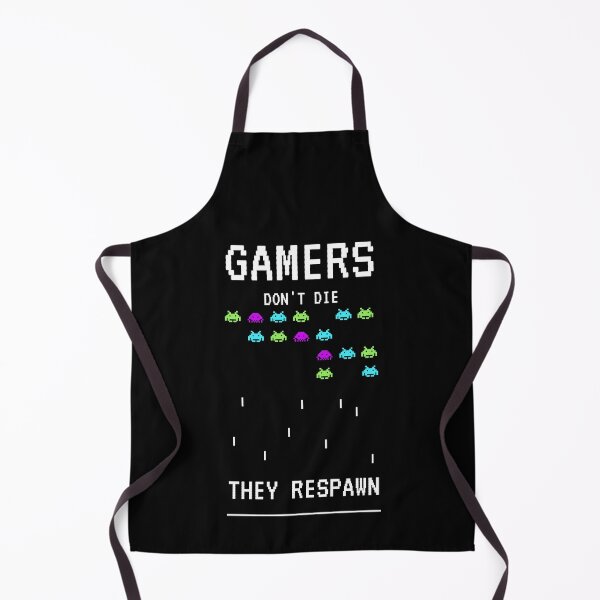 Artikelvorschau, Gaming-Slogans – Gamer sterben nicht, sie respawnen – lustige Gamer-Neuheits-Designs entworfen und verkauft von ImagesDesigns.