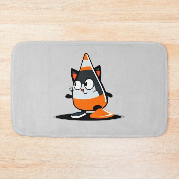 Item preview, Traffic Cone Cat (Cartoon Art) designed and sold by The-Fox-Hole.