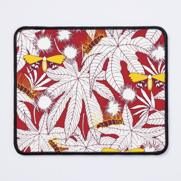 Item preview, ricinus and moths - red-white designed and sold by kobyakov.