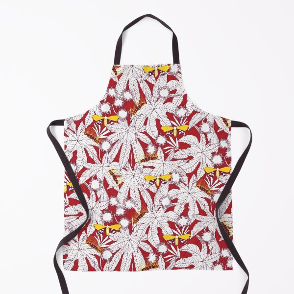 Item preview, ricinus and moths - red-white designed and sold by kobyakov.