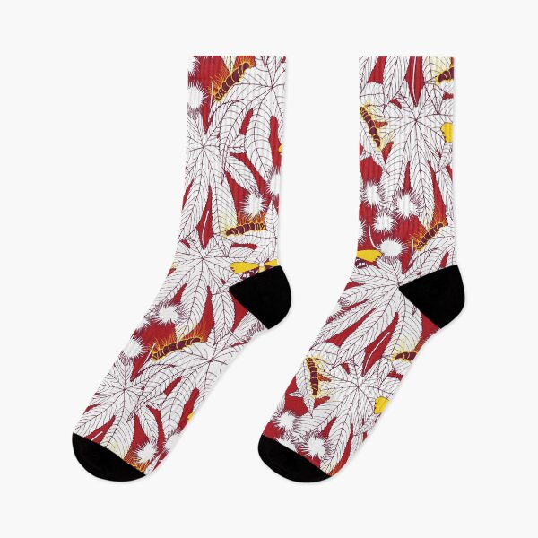 Item preview, ricinus and moths - red-white designed and sold by kobyakov.