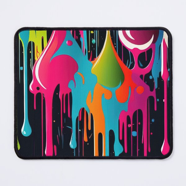 Item preview, Colorful dripping splatters of vibrant paint designed and sold by RK - Shop.
