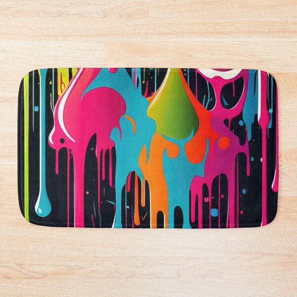 Item preview, Colorful dripping splatters of vibrant paint designed and sold by RK - Shop.