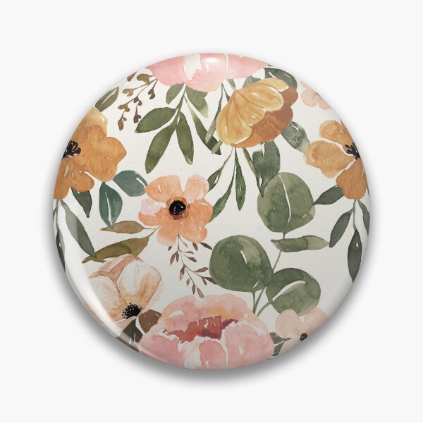 Item preview, Boho Floral, Blush Pink Watercolor Floral, Vintage Floral designed and sold by cateandrainn.
