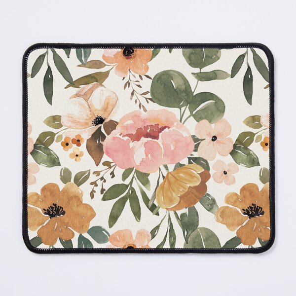 Item preview, Boho Floral, Blush Pink Watercolor Floral, Vintage Floral designed and sold by cateandrainn.