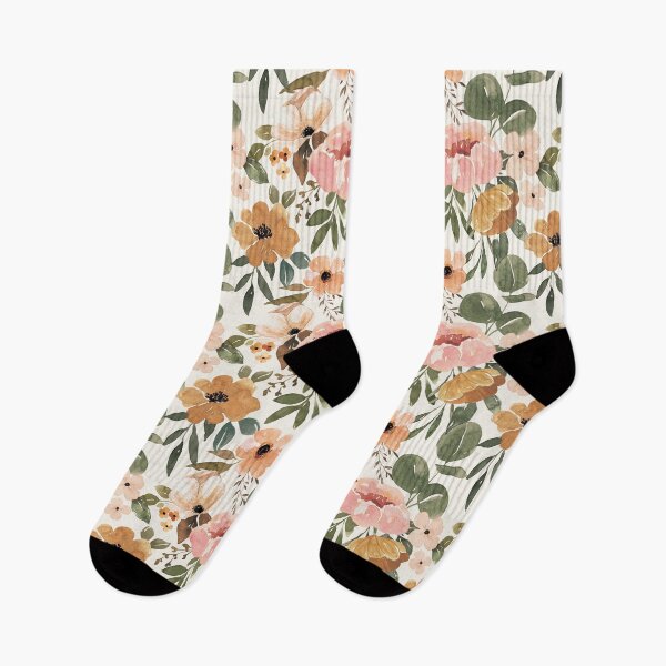 Item preview, Boho Floral, Blush Pink Watercolor Floral, Vintage Floral designed and sold by cateandrainn.