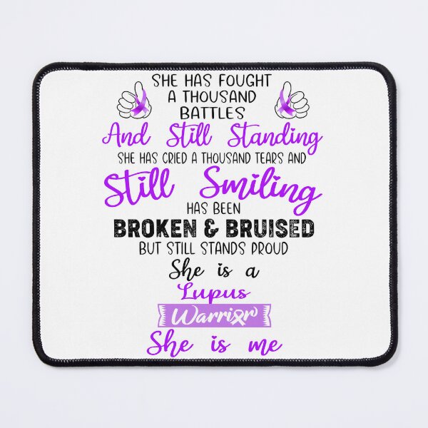 Item preview, Lupus Warrior SHE IS ME - Support Lupus Fighter Gifts designed and sold by Berriosly.