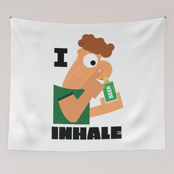 Item preview, Snorting Beer I love So Much I Inhale Meme Snort Beer Can Funny Design All I Need designed and sold by doseofwin.