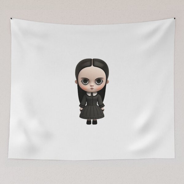 Item preview, Wednesday Addams Cartoon Sticker designed and sold by L-Media.