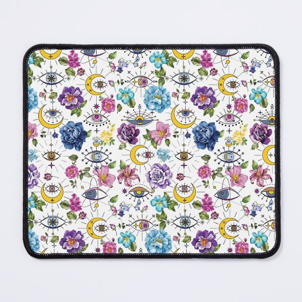 Item preview, Evil Eye Pink Cosmic Moon Flower designed and sold by Everpop.