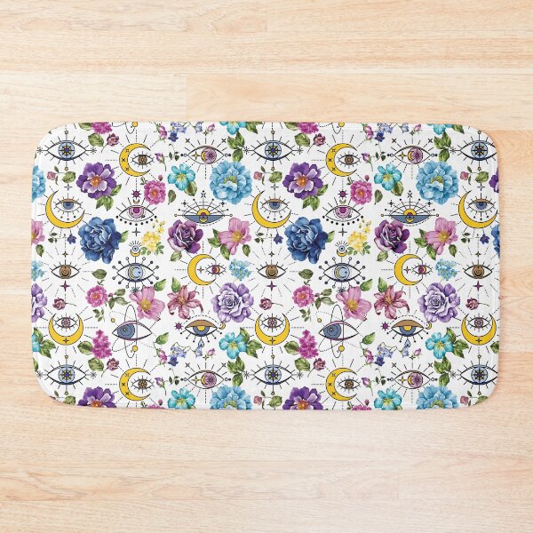 Item preview, Evil Eye Pink Cosmic Moon Flower designed and sold by Everpop.