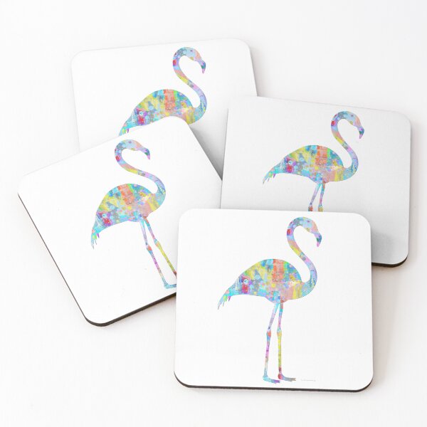 Item preview, Colorful Flamingo Art Tropical Bird Painting designed and sold by Sharon Cummings Art.