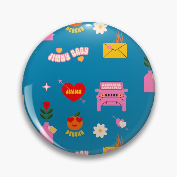 Item preview, Valentine's Jimny Pattern in Blue | Mini Stickers designed and sold by stoicjimny.