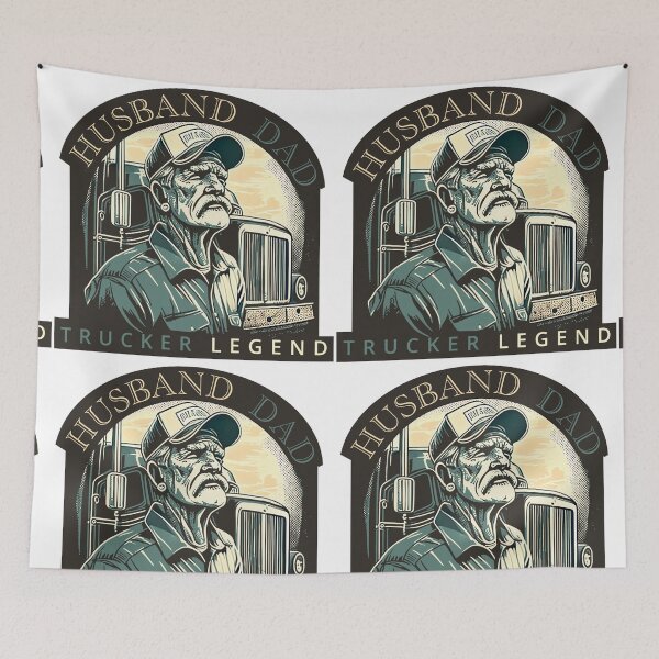 Item preview, husband dad trucker legend designed and sold by Digital-Artz.