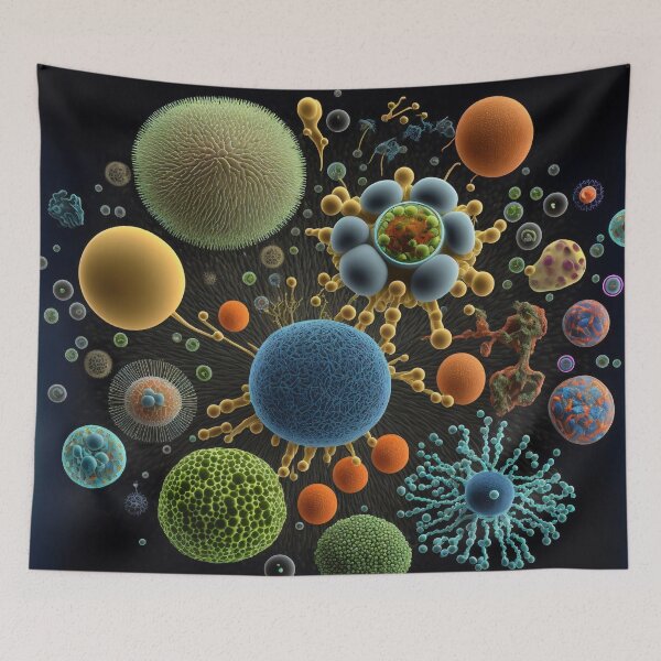 Item preview, Imagined Biology Micro Organism Cluster  designed and sold by FunWearVM.
