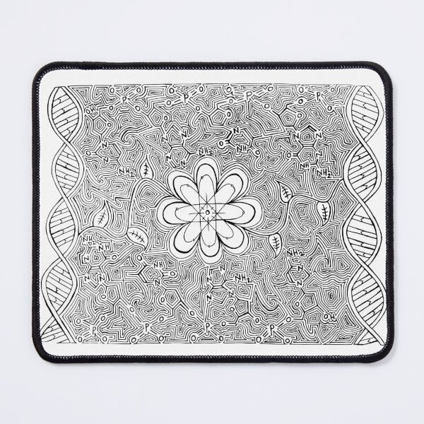 Item preview, Atom Flower Black and White designed and sold by Astrid Manuel.