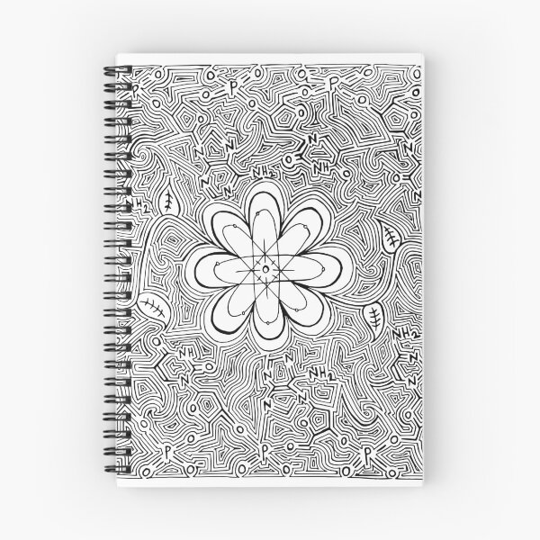 Item preview, Atom Flower Black and White designed and sold by Astrid Manuel.