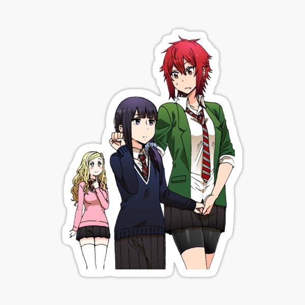 Tomo-chan Is a Girl or Tomo-chan wa Onnanoko Anime Charactcers in  Minimalist Vintage Merch Design Sticker for Sale by Animangapoi