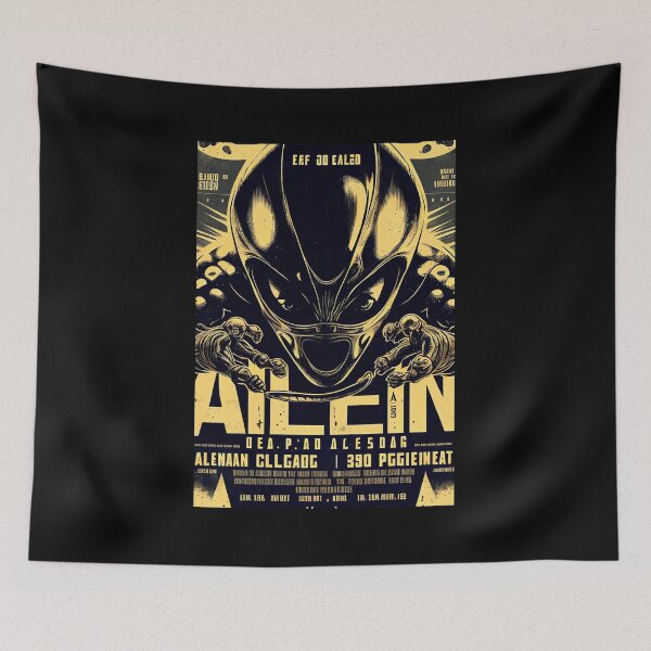Item preview, Ailein Intergalactic Fight League (Alien Fantasy UFC Fight Poster) designed and sold by ZGigerBarker.
