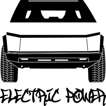 Vorschaubild zum Design Cybertruck-Silhouette (vorne, schwarz) von 718Raindeer