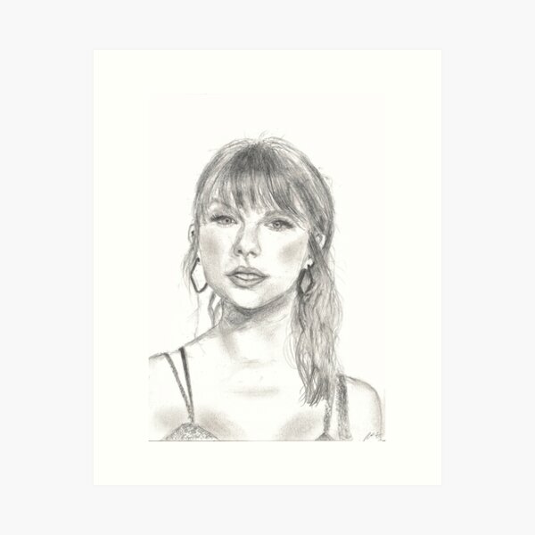 Swiftie Fanart-Zeichnung Kunstdruck