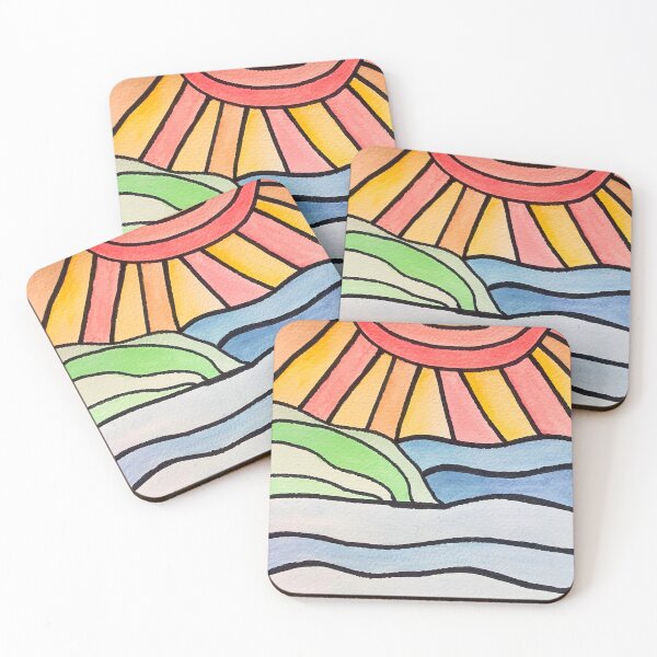 Item preview, Painted Ocean Sunrise - Art designed and sold by jolabrese.