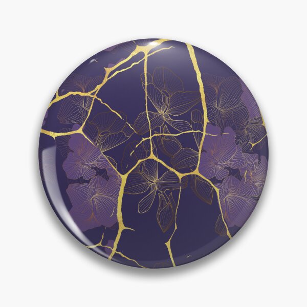 Item preview, Irises. Japanese Kintsugi Pattern  designed and sold by CatCoconut-Art.