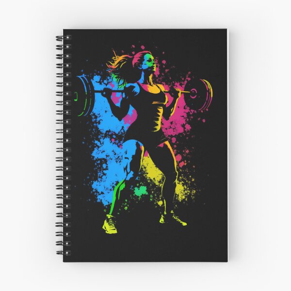 Item preview, Colorful power lifting weight gym funny gift gym shirt for women designed and sold by jojocat90.