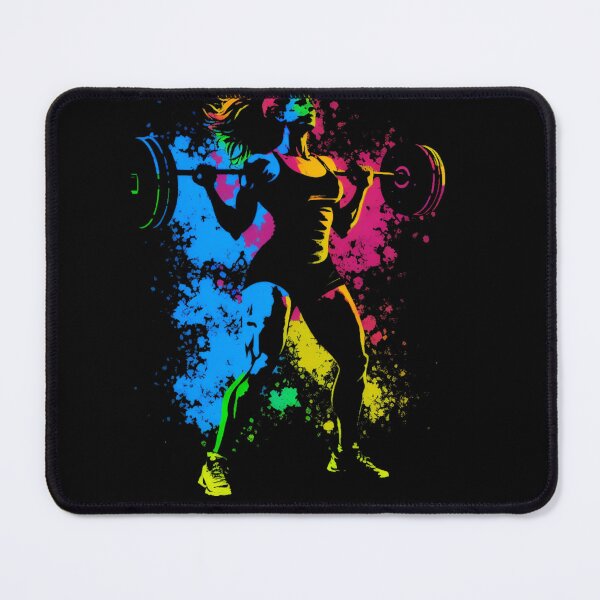 Item preview, Colorful power lifting weight gym funny gift gym shirt for women designed and sold by jojocat90.