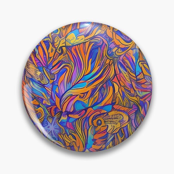 Item preview, Colorful Abstract Floral designed and sold by Poetic Patterns Studio.