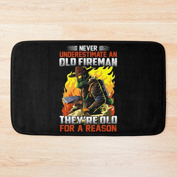 Item preview, Never Underestimate an old Fireman-funny gift for Retired Firemen designed and sold by BRtisticDesigns.